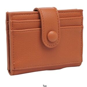 $14 Urban Expressions Lola Card Holder. Color: Tan -  New